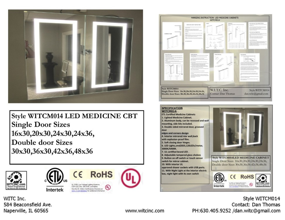 Sa twilight led medicine cabinet.